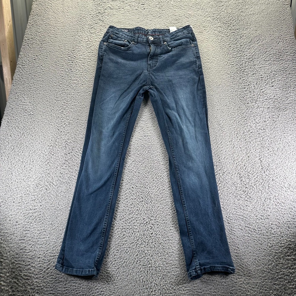 Chaps Jeans Men 32x30 Blue Cotton Denim Tapered Leg Athletic Fit Workwear Faded